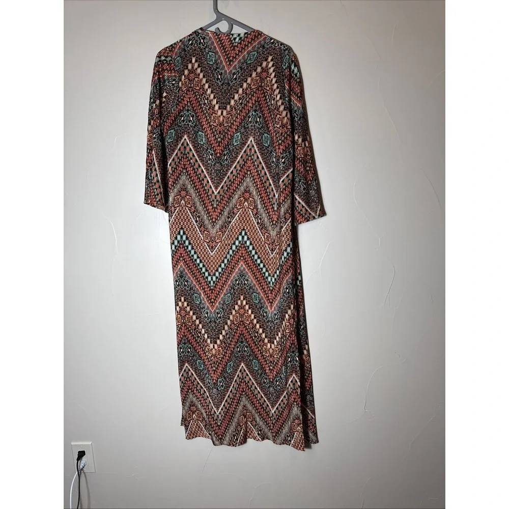 WRANGLER Aztec Western Duster‎ Polyester Cardigan Long Medium